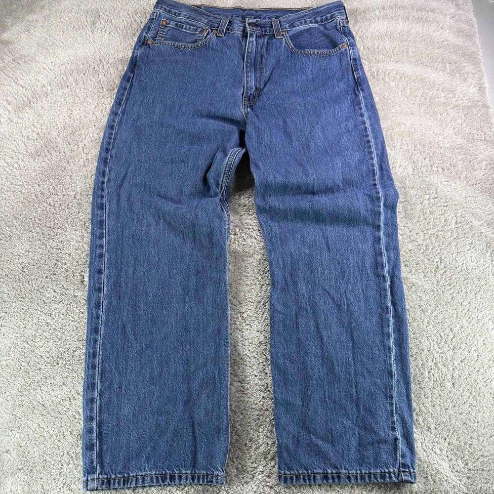 Levis 565 97 Loose Straight Jeans Mens 34x30 Blue 100% Cotton Baggy Denim